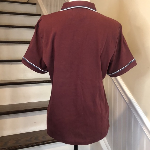 ORIGINAL PENGUIN Tawny Port Women’s Tipped Original Polo Shirt Sz XL - Picture 4 of 14